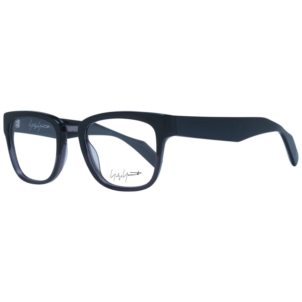 Yohji Yamamoto Unisex Optical Frames – Gray Square Style, 50mm