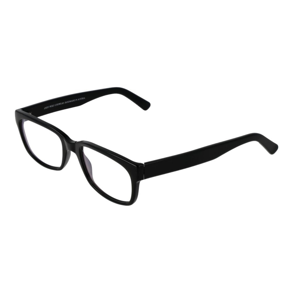 Andy Wolf Black Unisex Optical Frames – Rectangle Full-Rim, 53mm