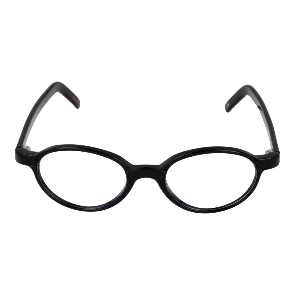 Andy Wolf Black Unisex Optical Frames – Round Full-Rim, 48mm
