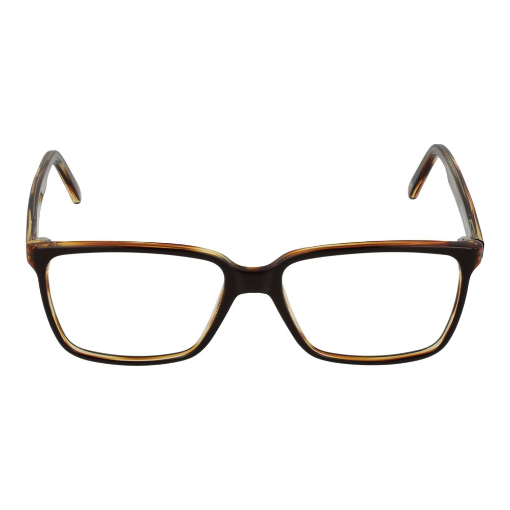 Andy Wolf Brown Unisex Optical Frames – Rectangle Full-Rim, 55mm