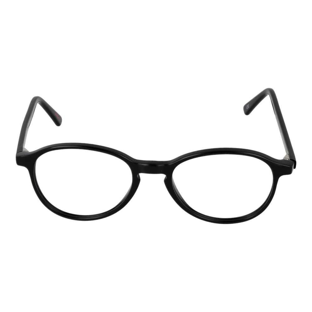Andy Wolf Black Unisex Optical Frames – Full-Rim Panto Style