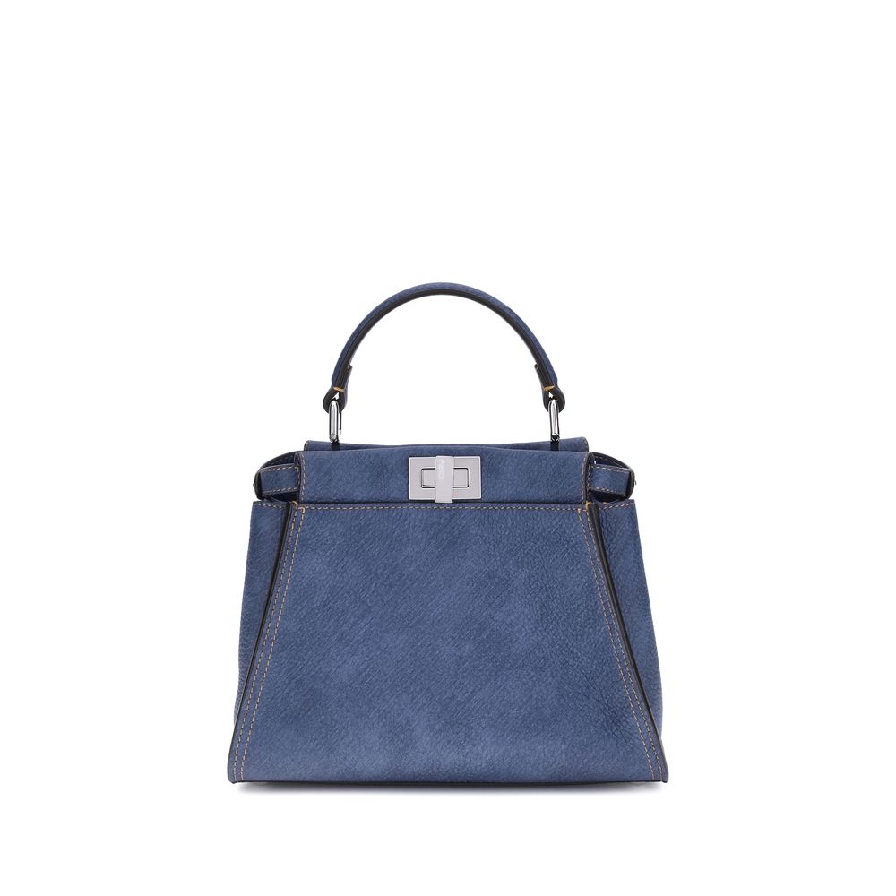 Fendi Peekaboo Mini Grained Leather Handbag