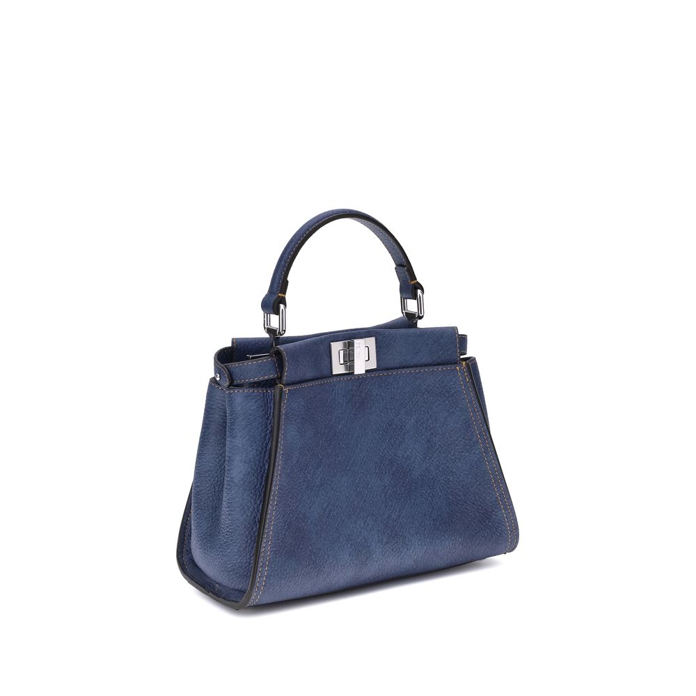 Fendi Peekaboo Mini Grained Leather Handbag