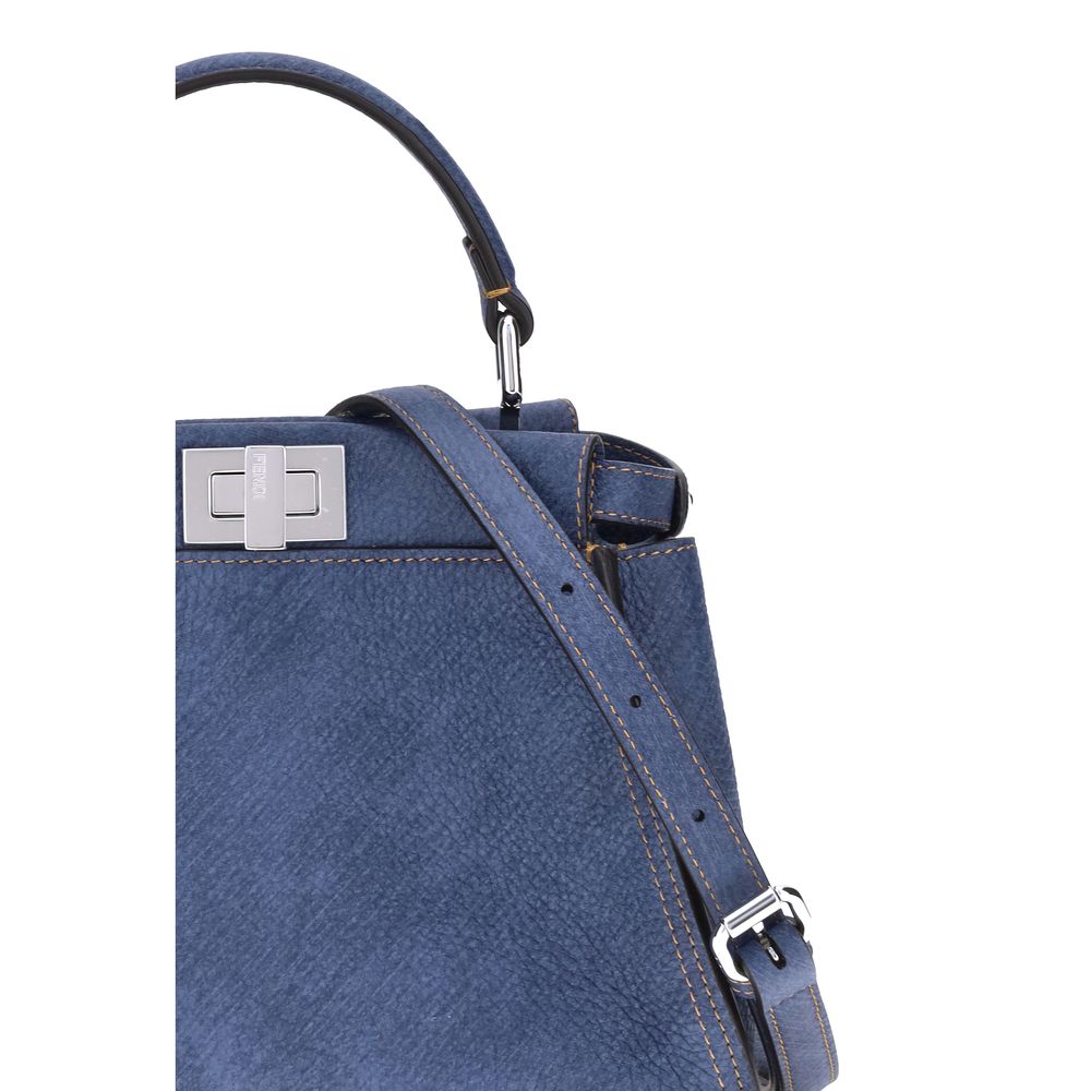 Fendi Peekaboo Mini Grained Leather Handbag