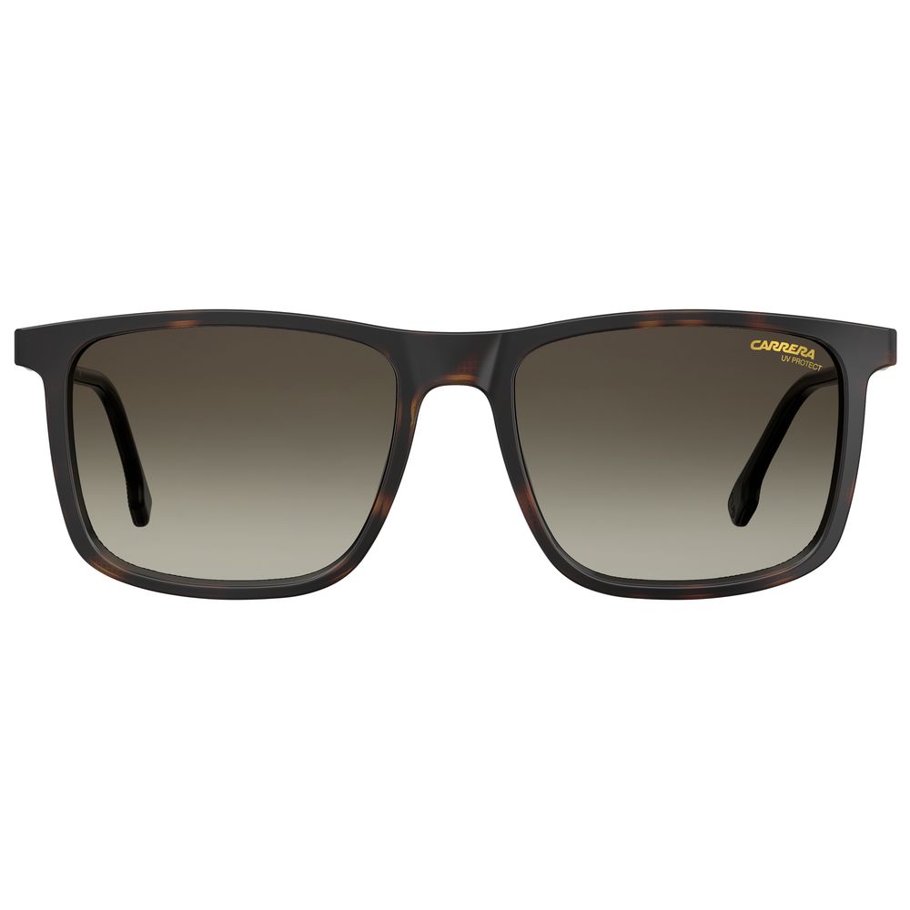 Carrera Unisex Sunglasses – Brown Injected Square Frame, 55mm