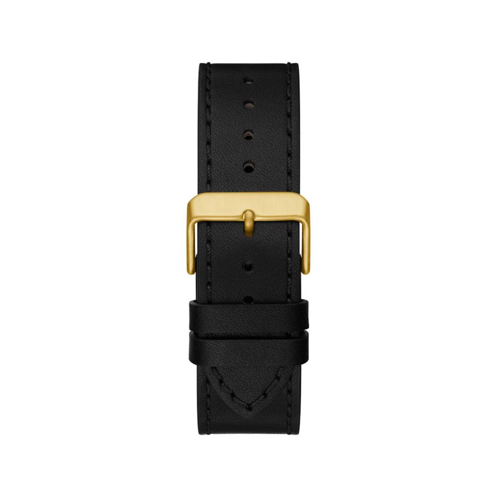 Guess Black Leather Watch - Elegant Timepiece for Every Occasion