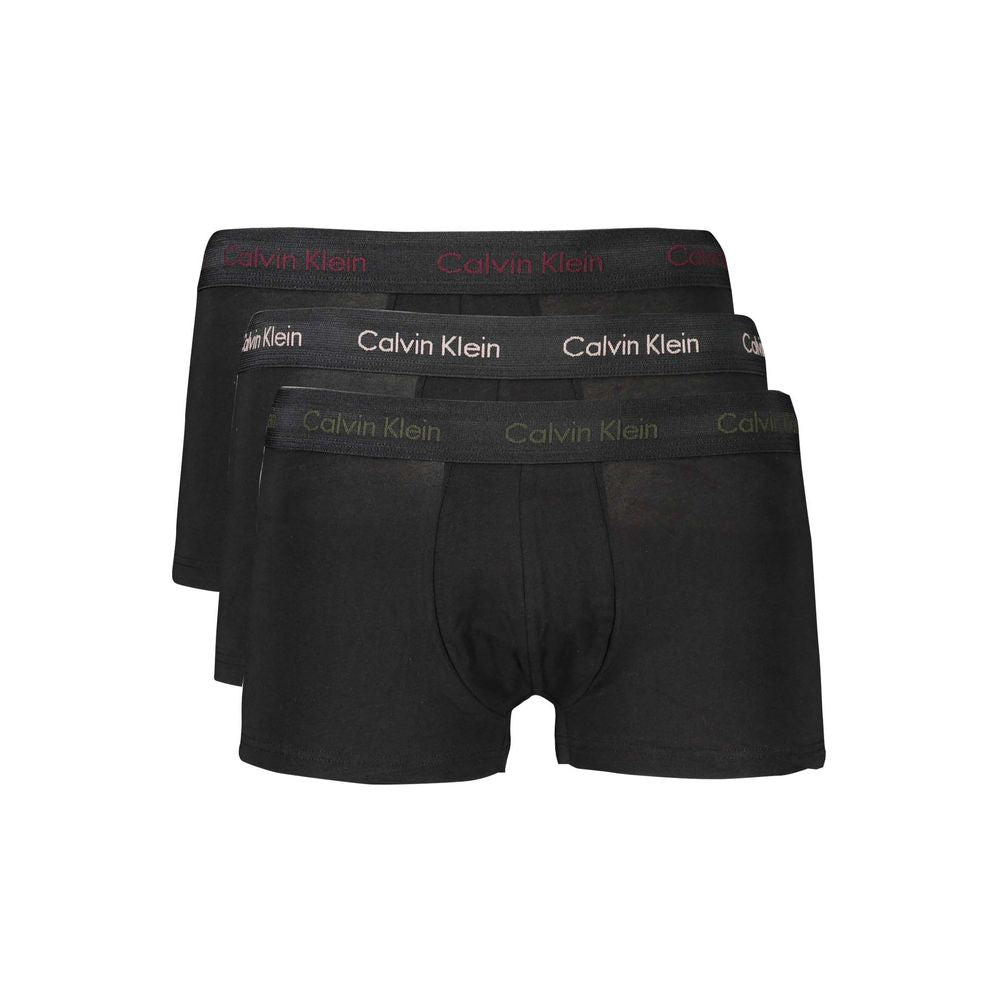 Calvin Klein Black Cotton Underwear Boxer Tri-Pack