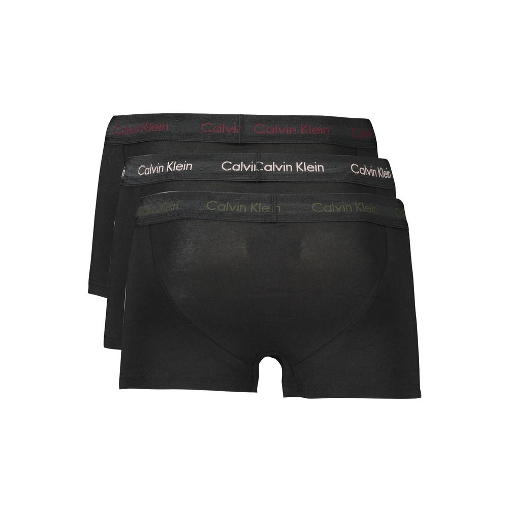 Calvin Klein Black Cotton Underwear Boxer Tri-Pack