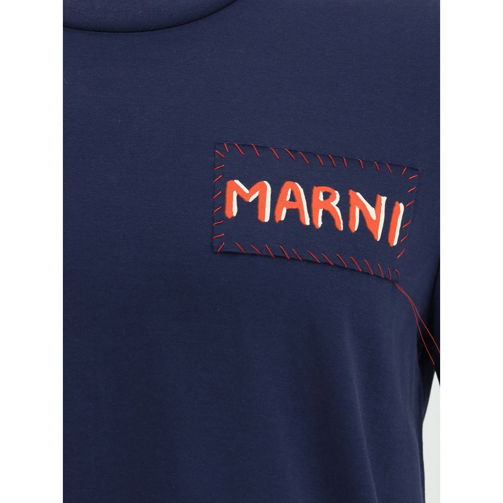 Marni Cotton T-Shirt with Patch