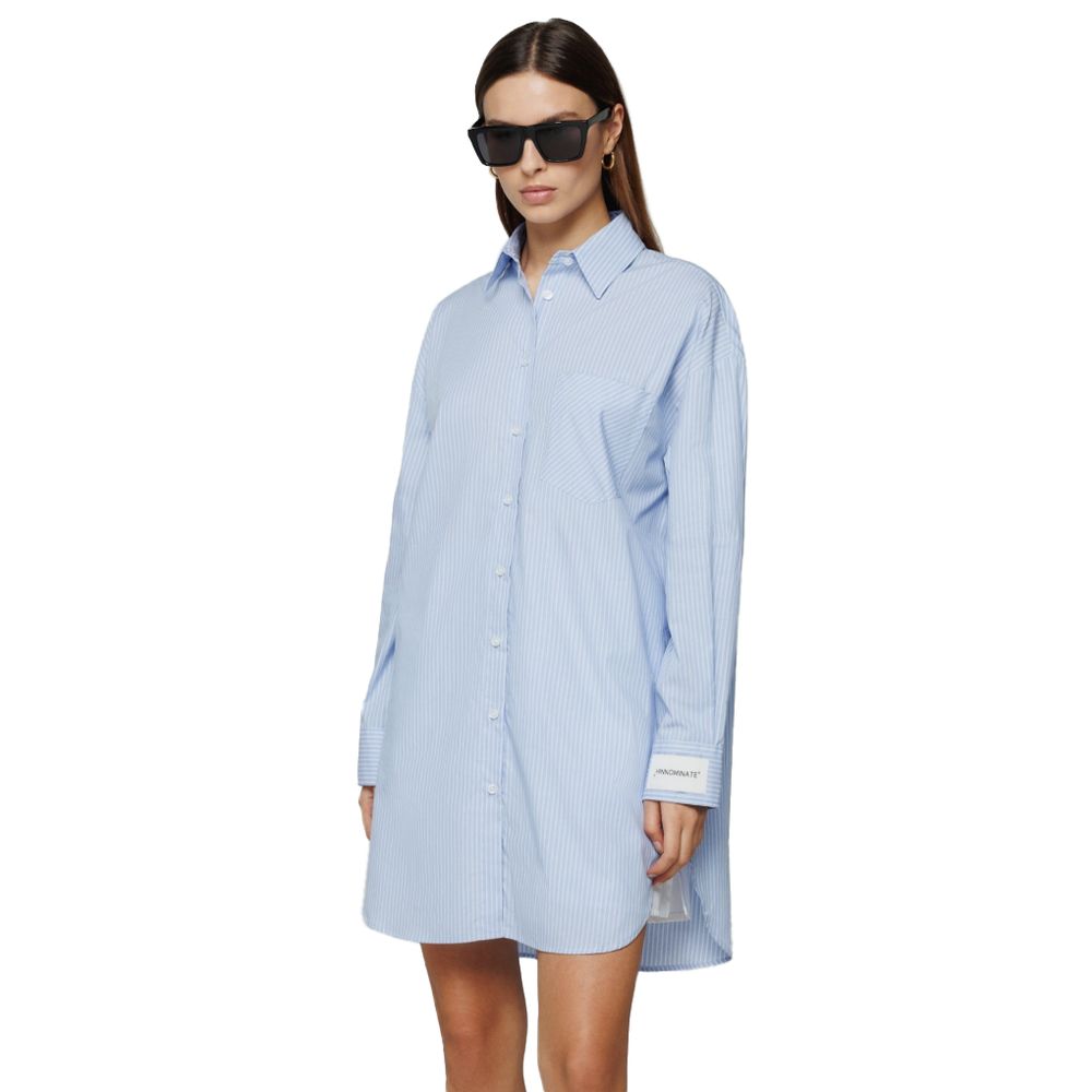 Hinnominate Light Blue Stripe Cotton Shirt