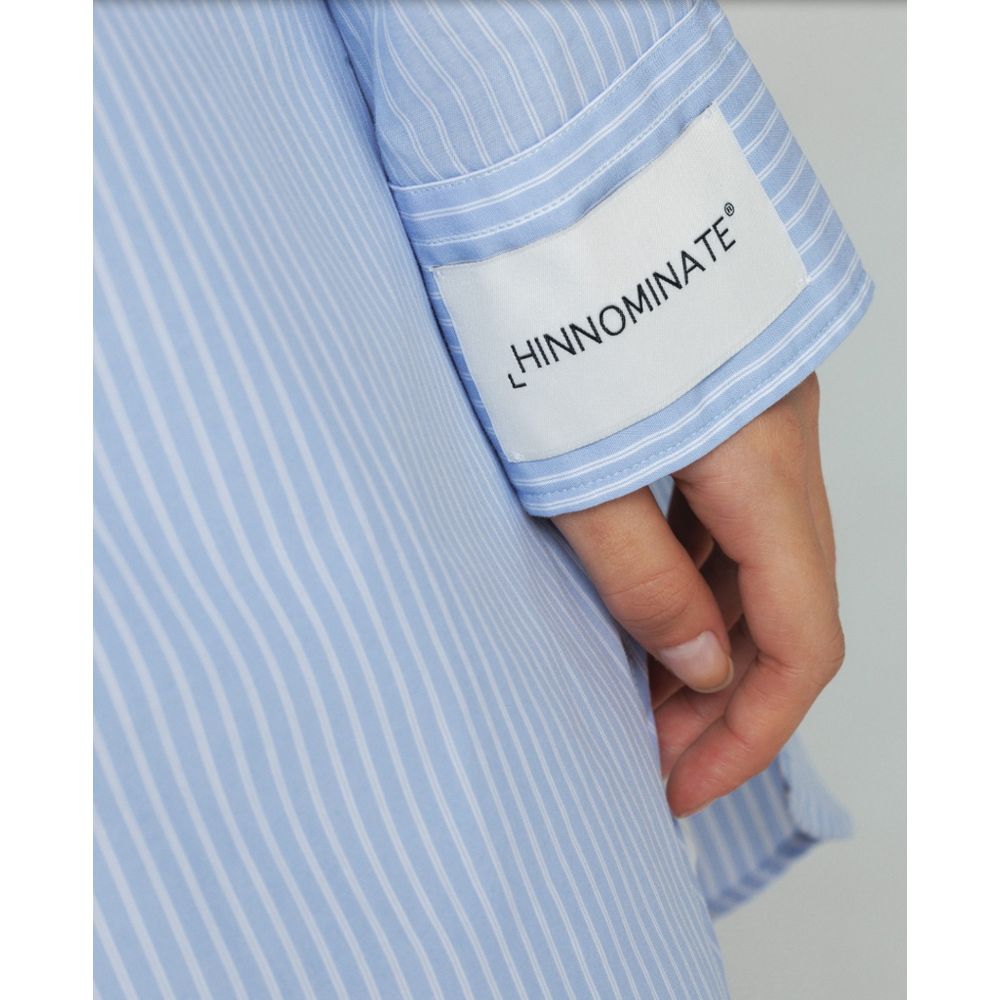 Hinnominate Light Blue Stripe Cotton Shirt