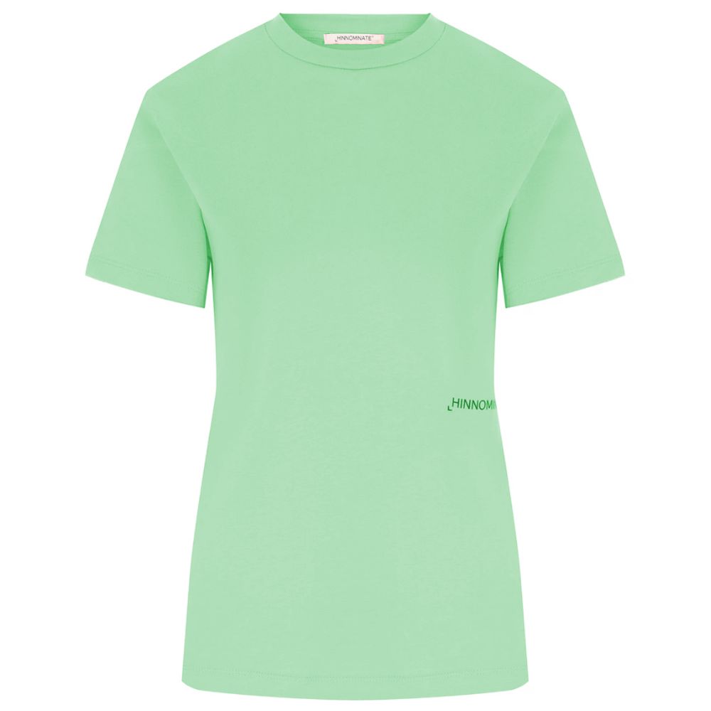 Hinnominate Green Cotton Short-Sleeved T-Shirt