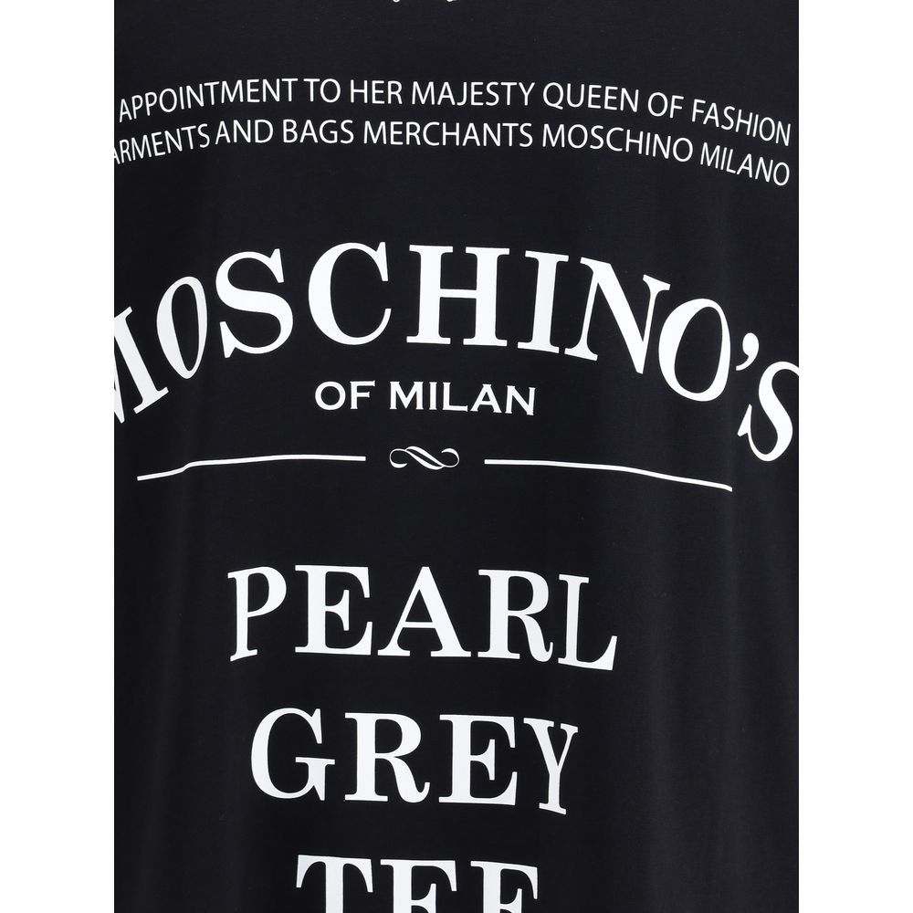 Moschino Cotton T-Shirt with Maxi Print