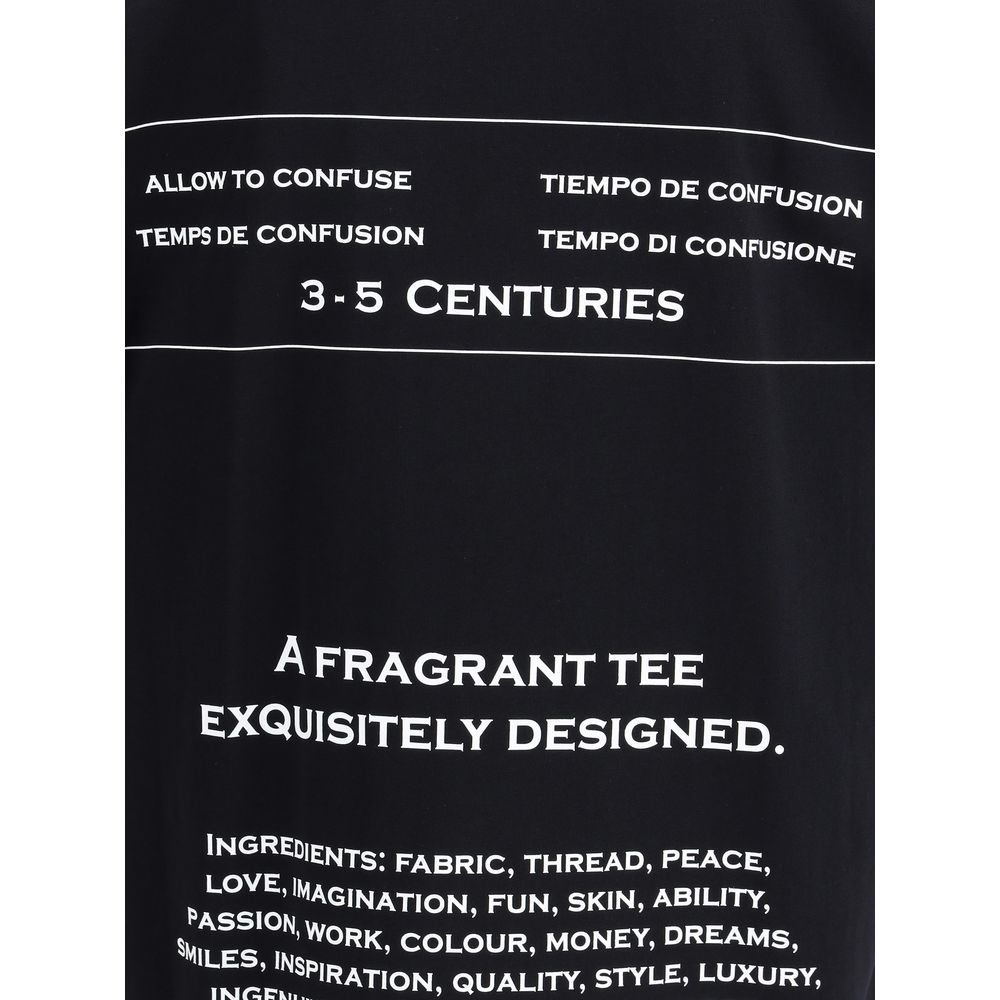 Moschino Cotton T-Shirt with Maxi Print