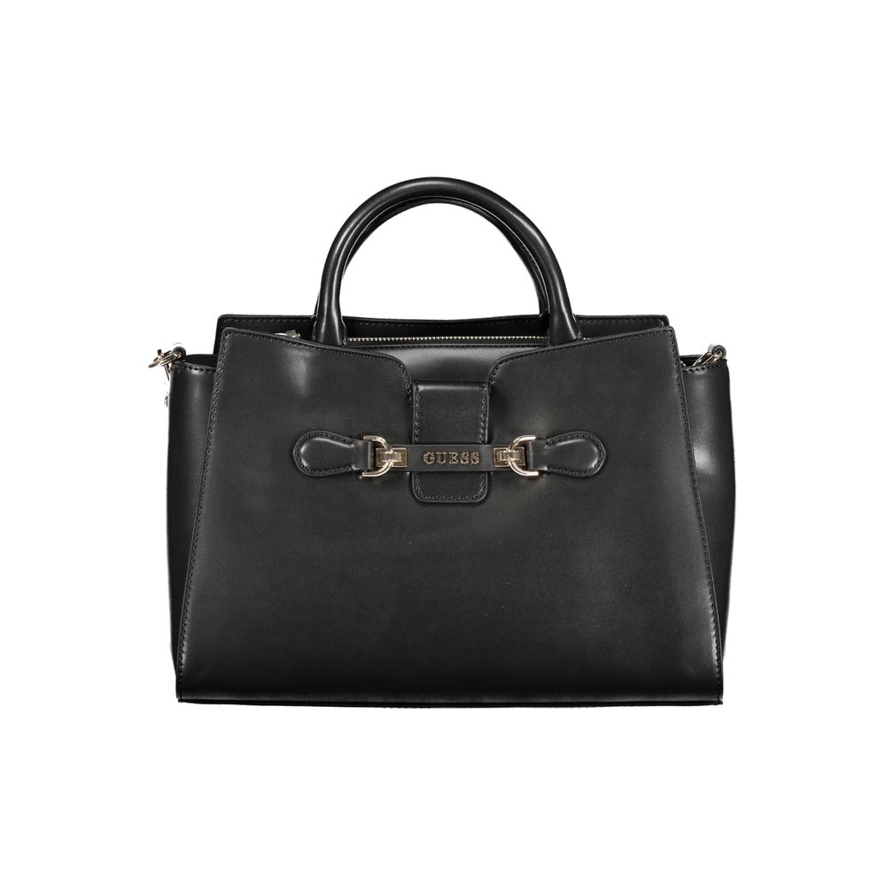 Guess Jeans Black Polyethylene Handbag - Nolana Bag