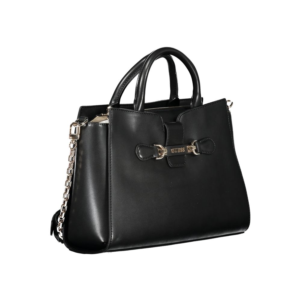 Guess Jeans Black Polyethylene Handbag - Nolana Bag