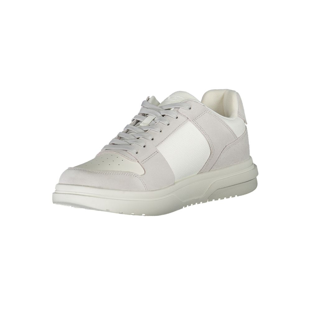 Tommy Hilfiger White Polyester Sneaker - Classic Sports Footwear