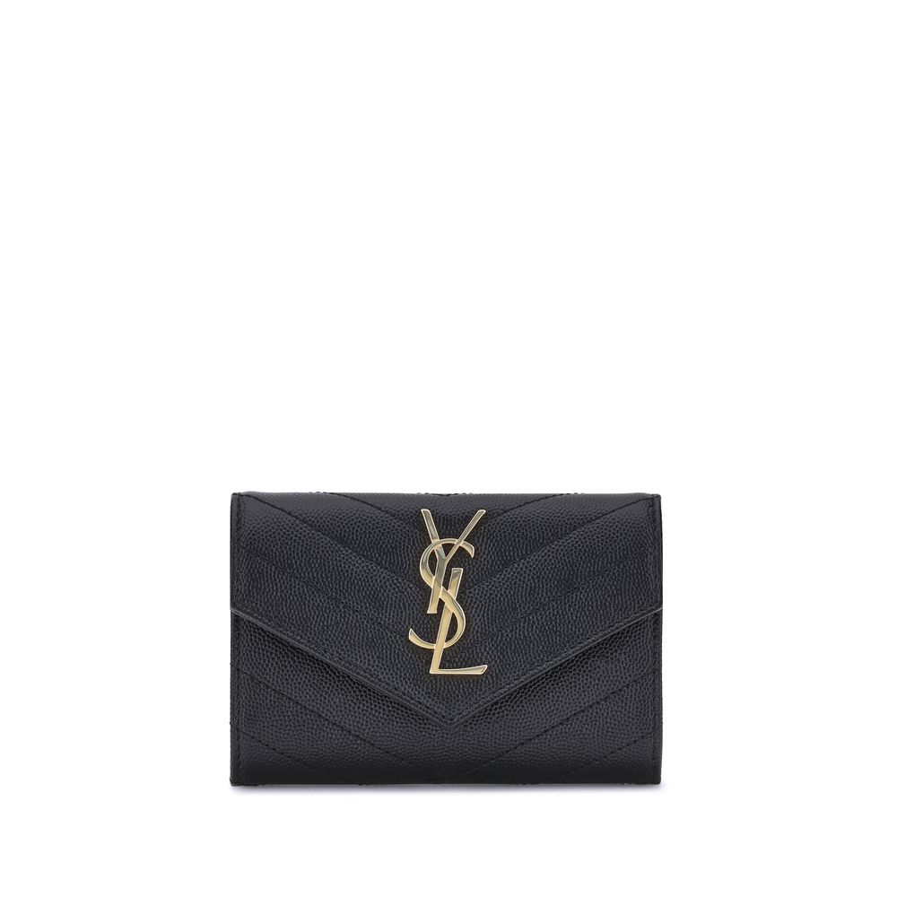 Saint Laurent Leather Wallet: Elegant Functionality Meets Classic Style