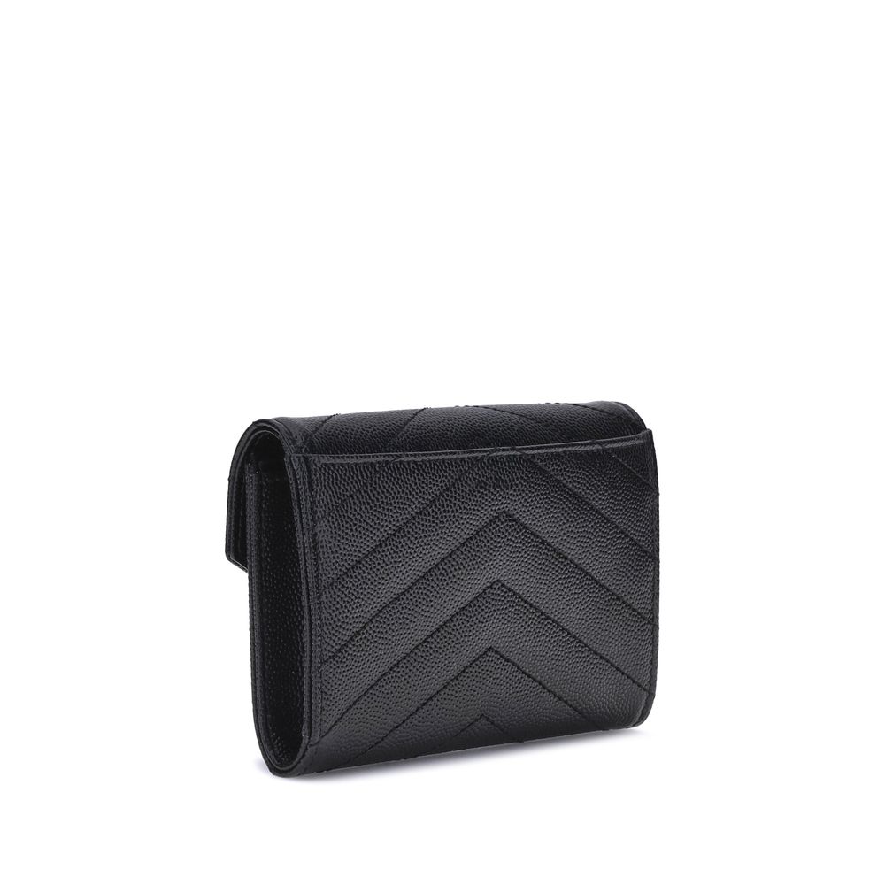 Saint Laurent Leather Wallet: Elegant Functionality Meets Classic Style