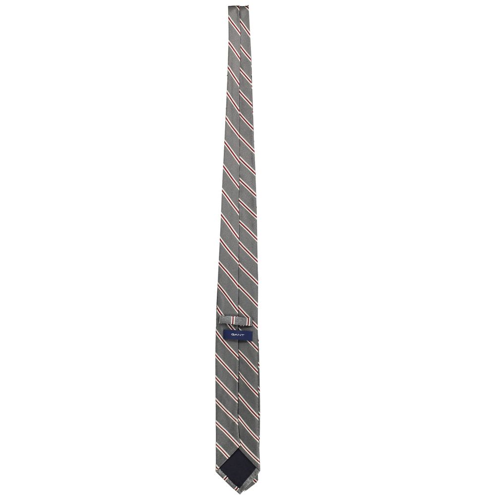 Gant Gray Silk Tie with Contrasting Details