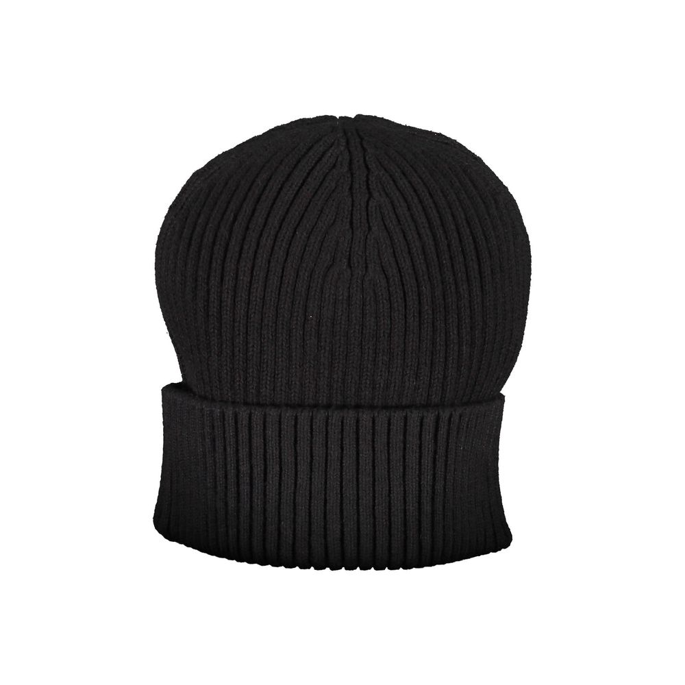 Calvin Klein Black Cotton Scarf and Hat Set