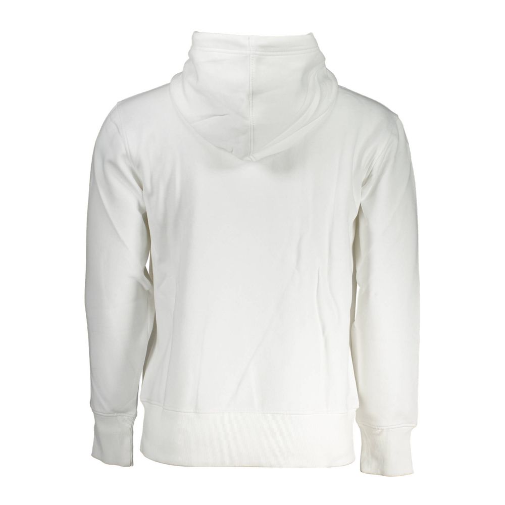 Calvin Klein White Cotton Hoodie Sweater