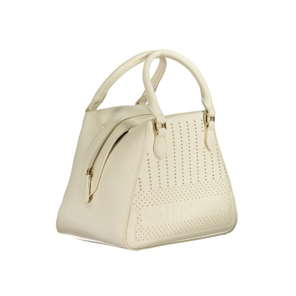 Valentino Bags Chic White Leather-Effect Handbag with Strap
