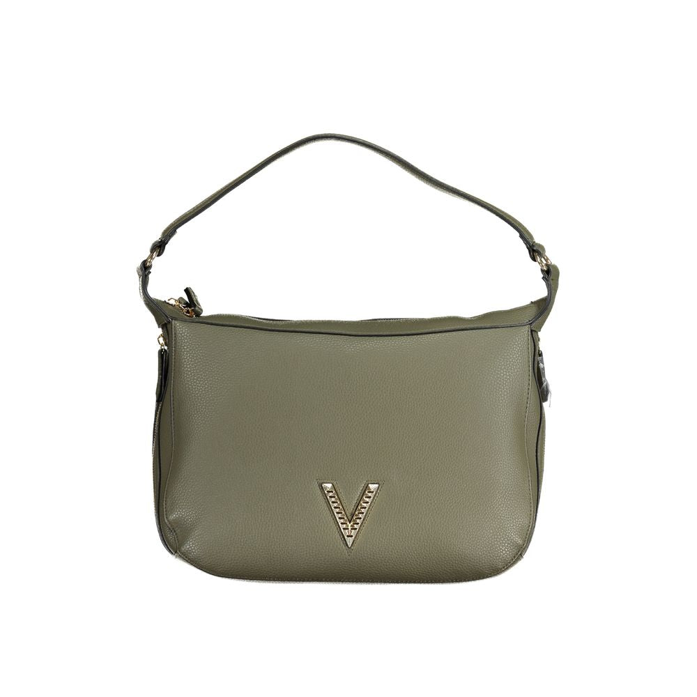 Valentino Bags Green Faux Leather Handbag with Shoulder Strap