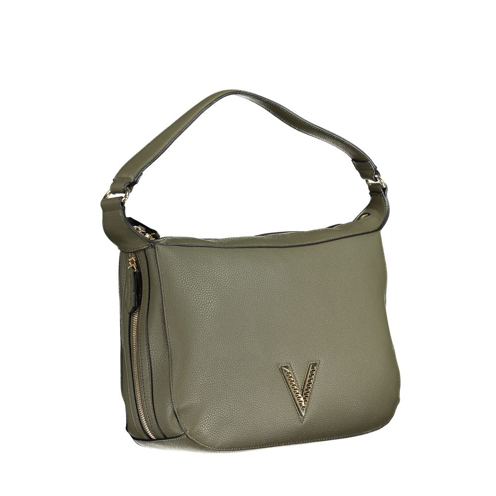 Valentino Bags Green Faux Leather Handbag with Shoulder Strap