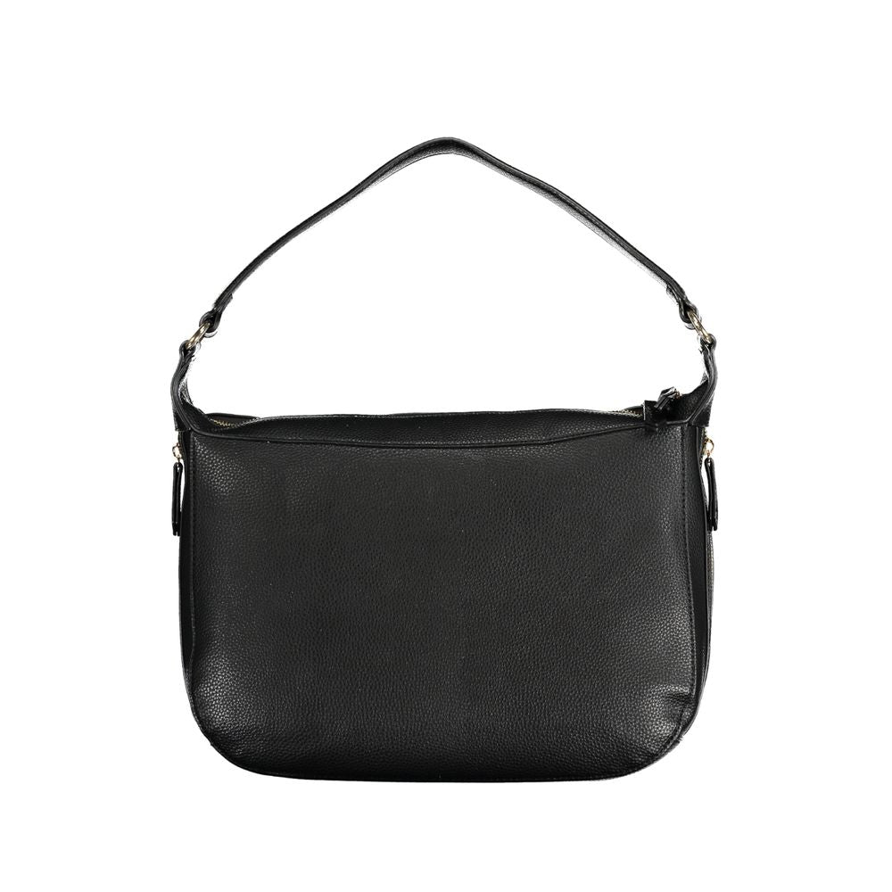 Valentino Bags Black Faux Leather Handbag with Shoulder Strap