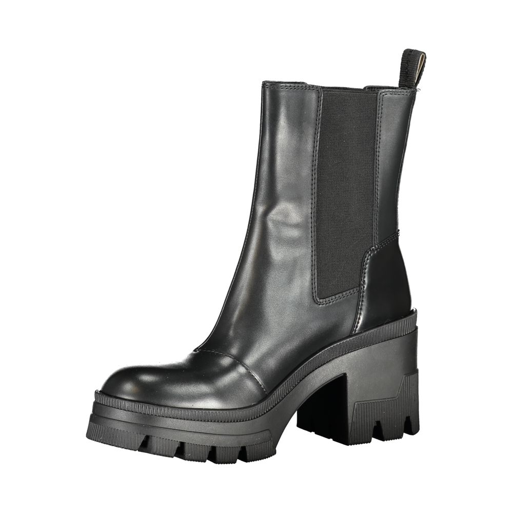 Calvin Klein Black Polyester Boot with 8 cm Heel