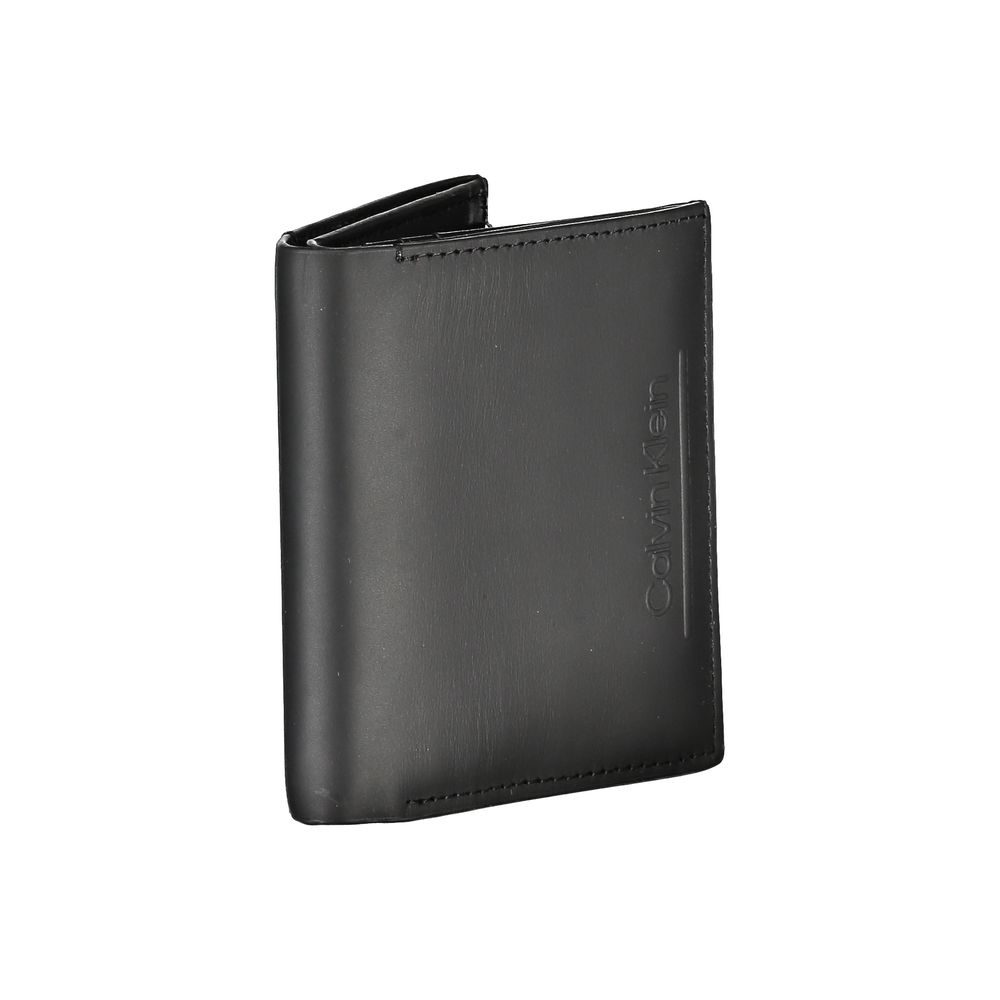 Calvin Klein Black Leather Wallet: Modern Elegance with RFID Protection