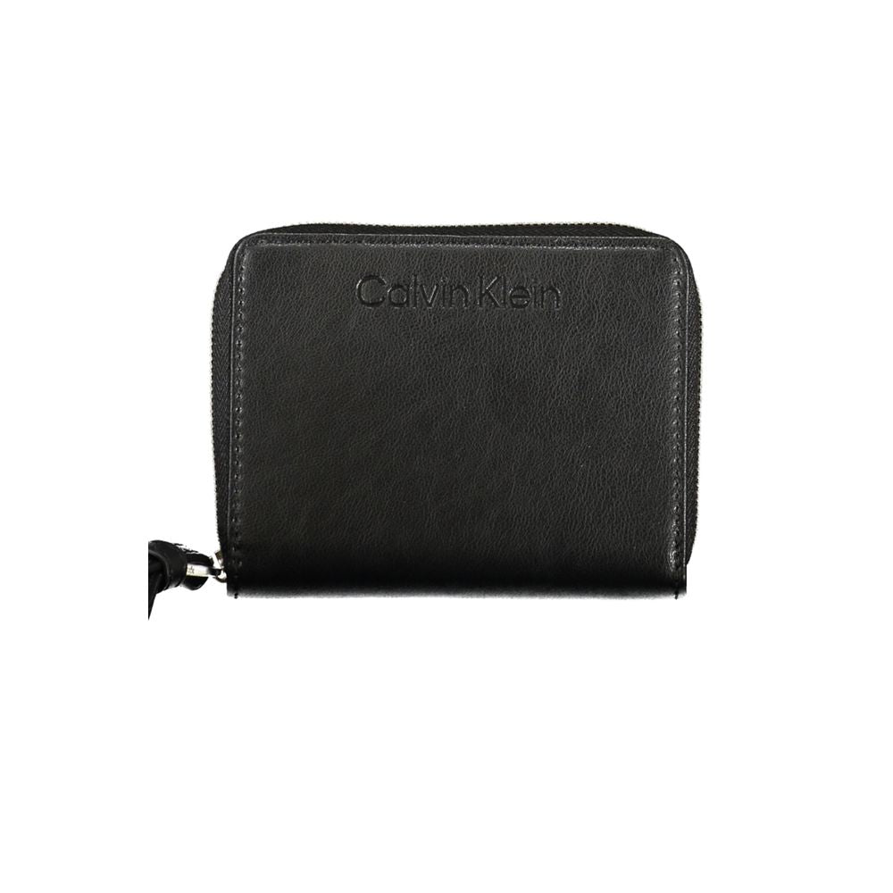 Calvin Klein Black Polyester Wallet: Modern Minimalism Meets Utility