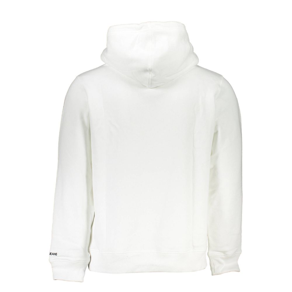 Calvin Klein White Cotton Hoodie Sweater