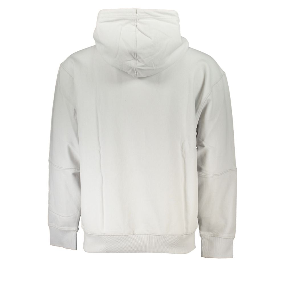 Hugo Boss Gray Cotton Sweater with Hood