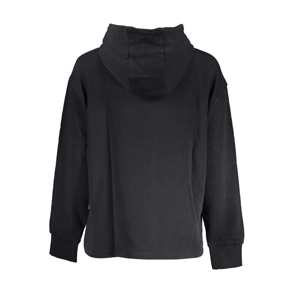 Napapijri Black Cotton Hooded Sweater