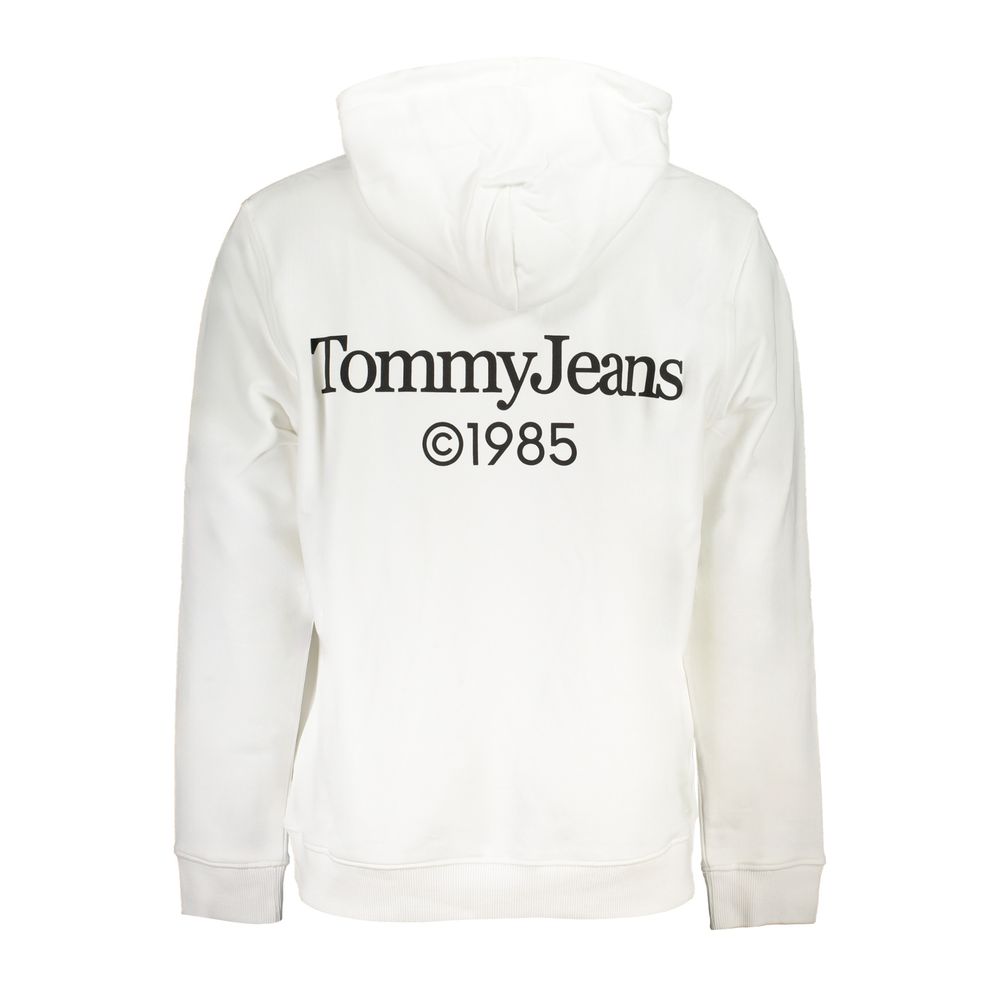 Tommy Hilfiger White Cotton Hoodie Sweatshirt