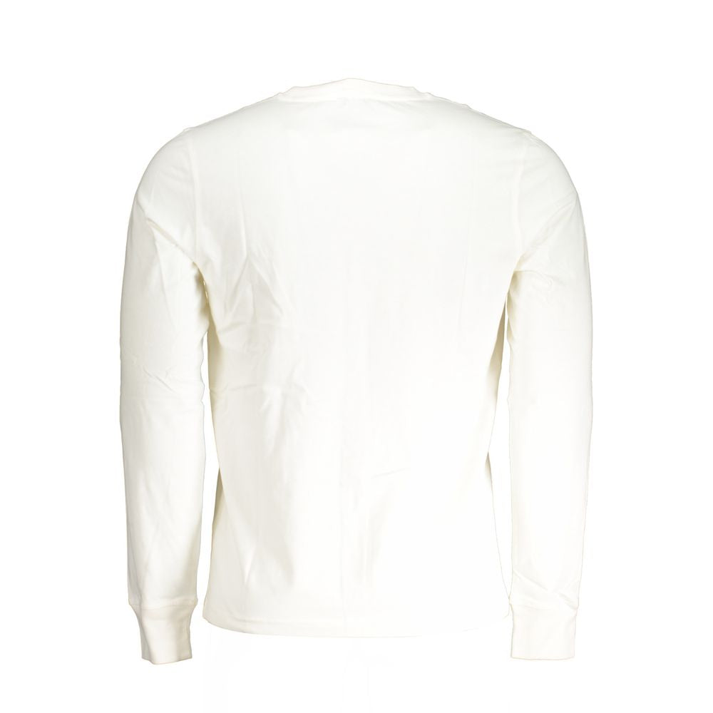 K-WAY Long Sleeve White Cotton T-Shirt