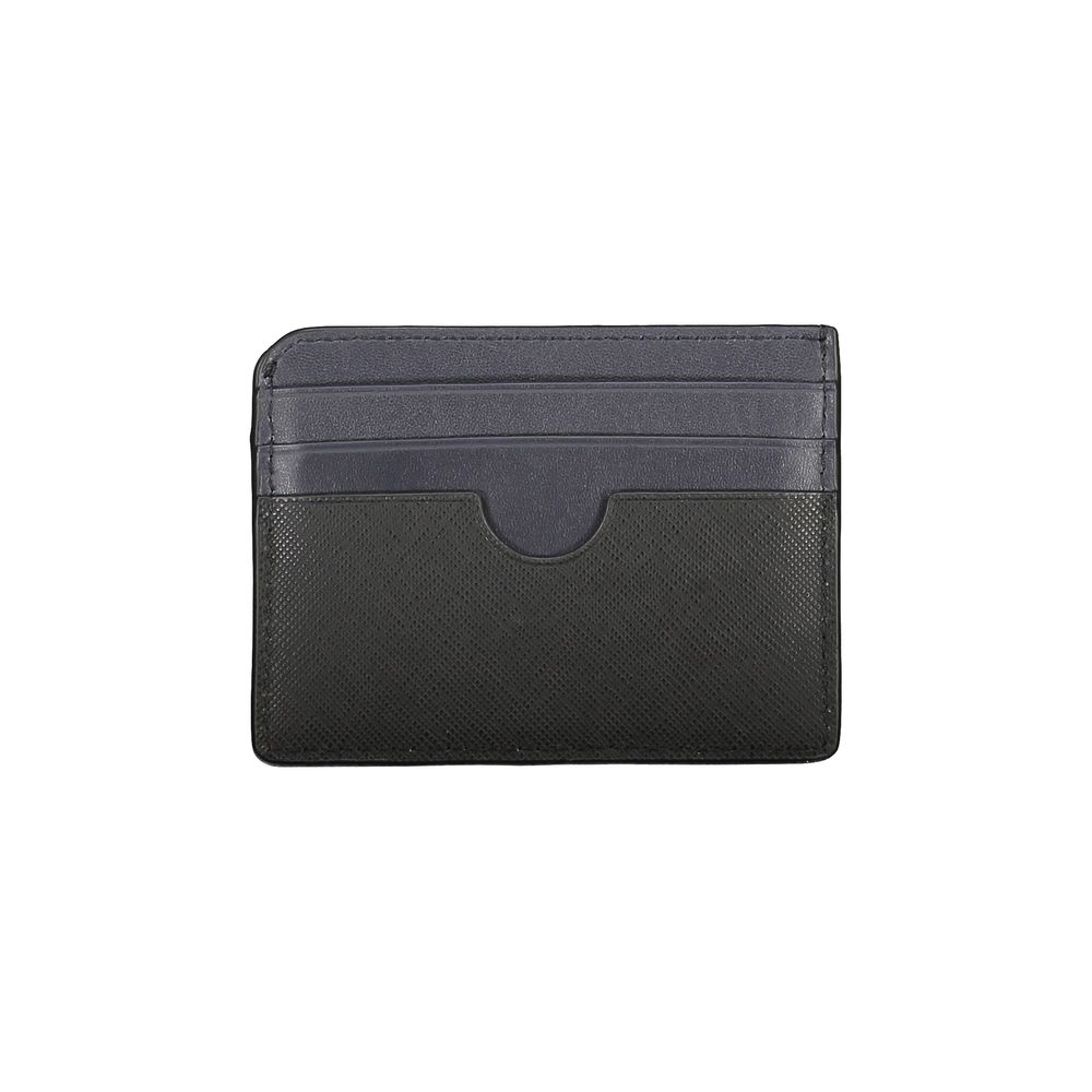 Tommy Hilfiger Black Leather Wallet with Contrast Details