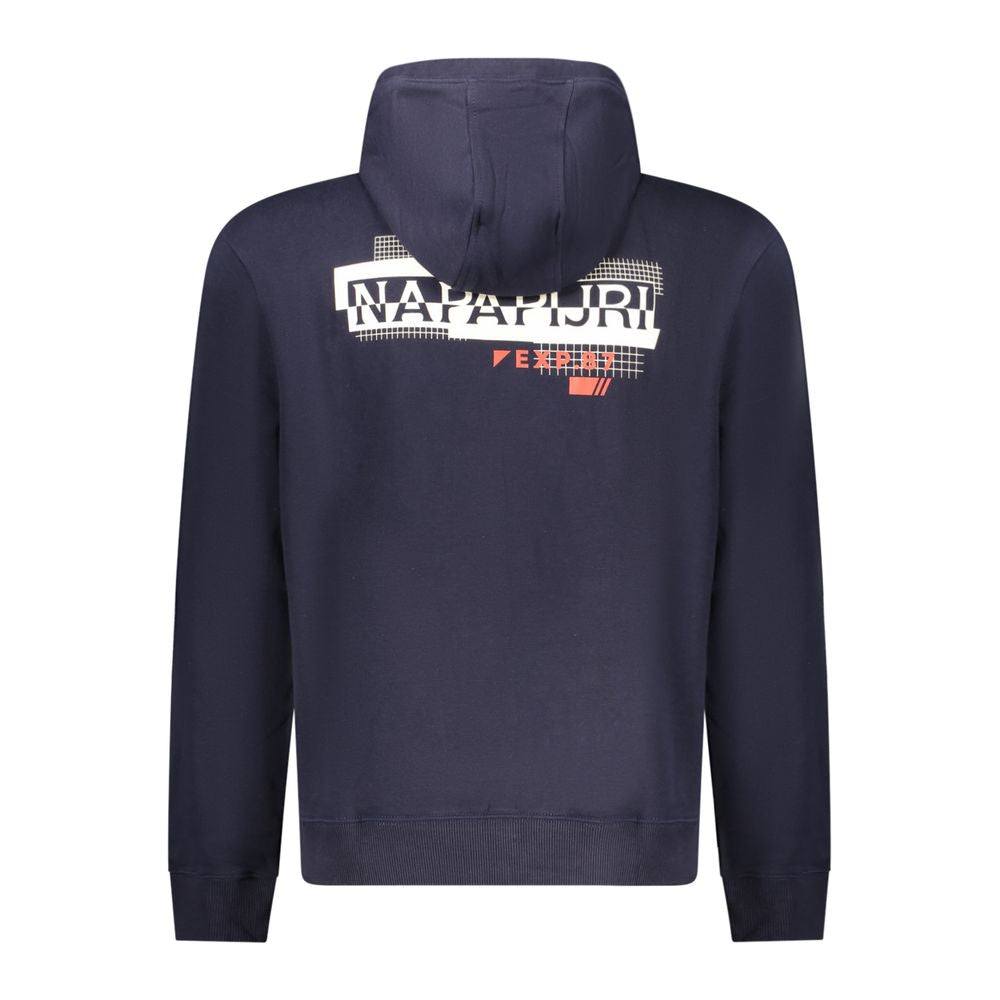 Napapijri Blue Cotton Hoodie