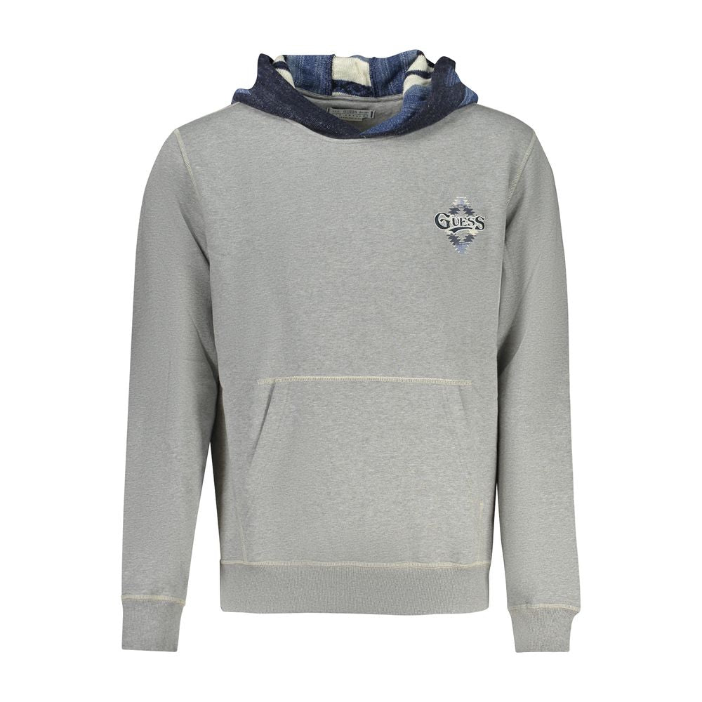 Guess Jeans Gray Cotton Sweater - Stylish Comfort Redefined