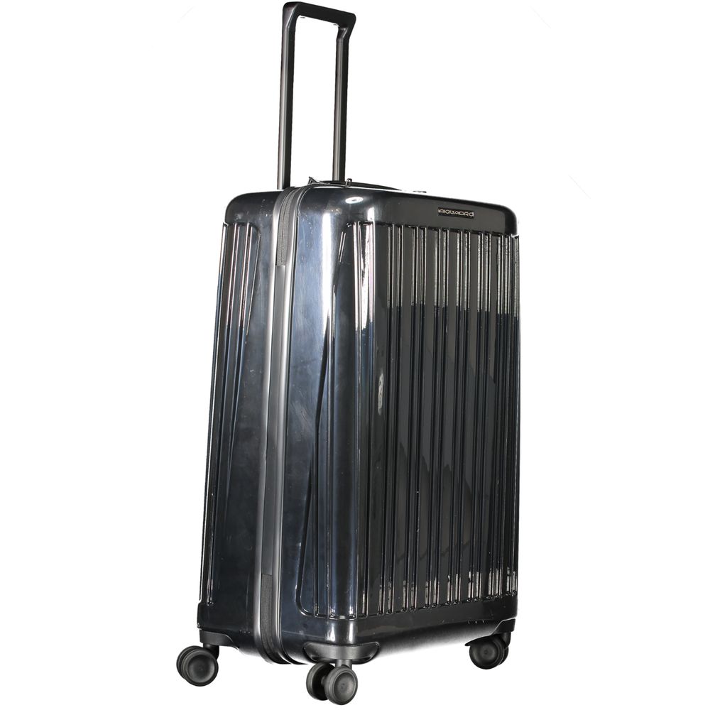 Piquadro Black Polycarbonate Medium Trolley