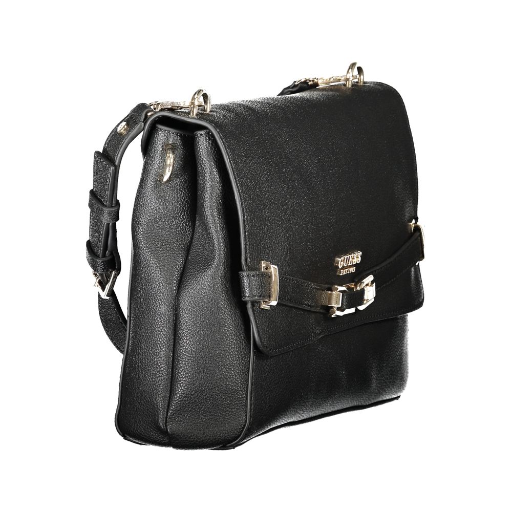 Guess Jeans Black Polyethylene Handbag - SILVYE BAG