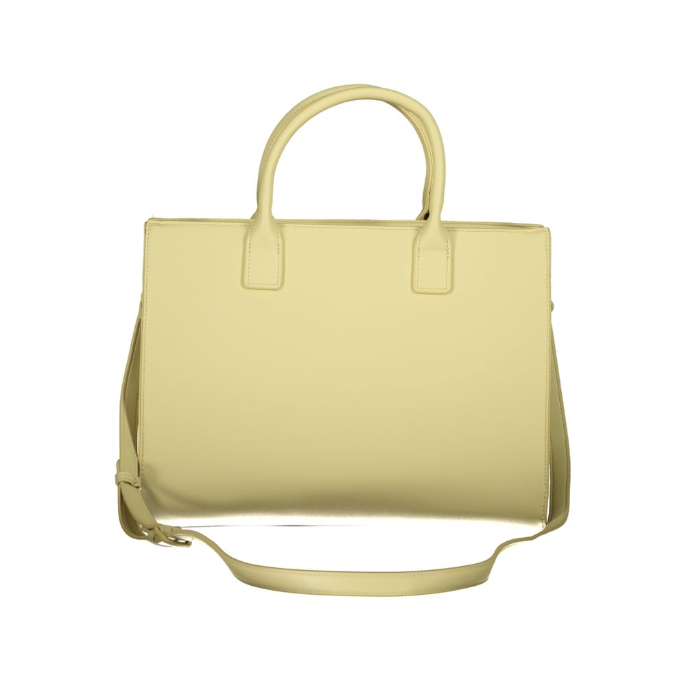 Mario Valentino Green Leather-Finish Handbag with Stylish Logo