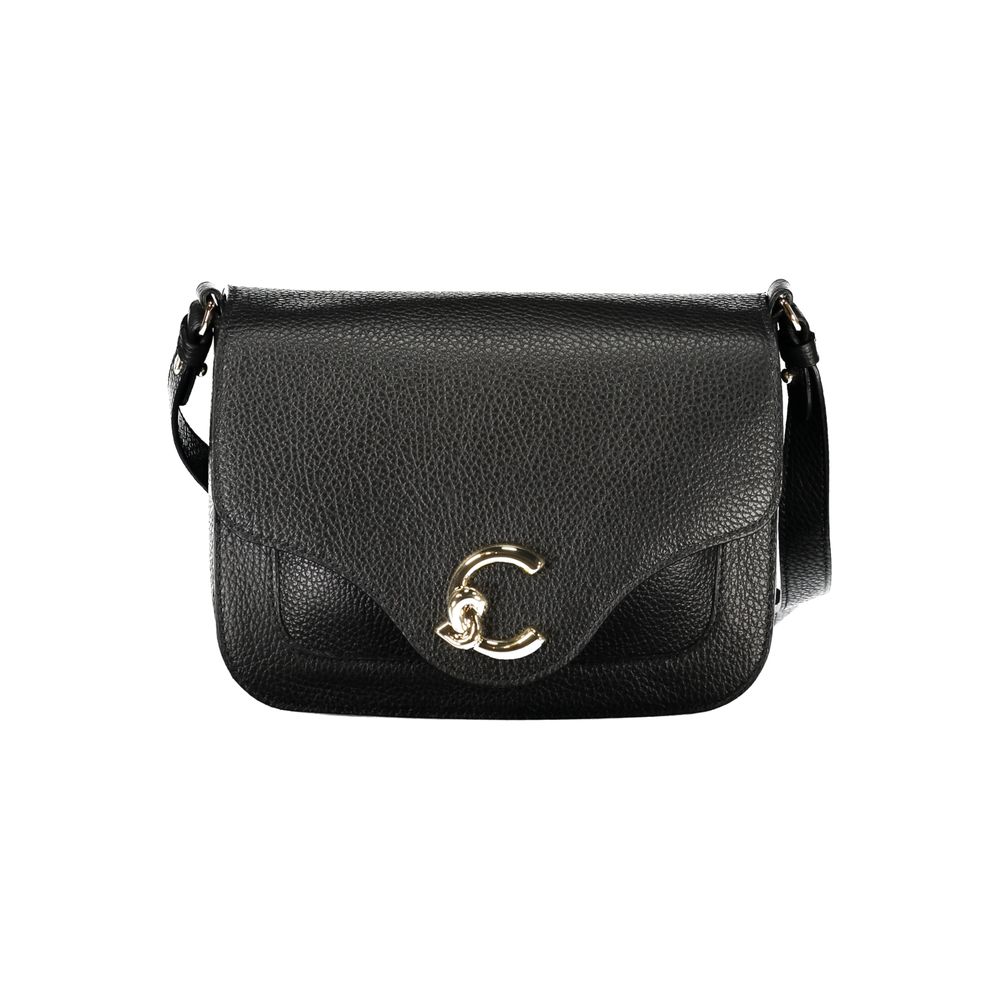 Coccinelle Black Leather Handbag: The C-Me Bag