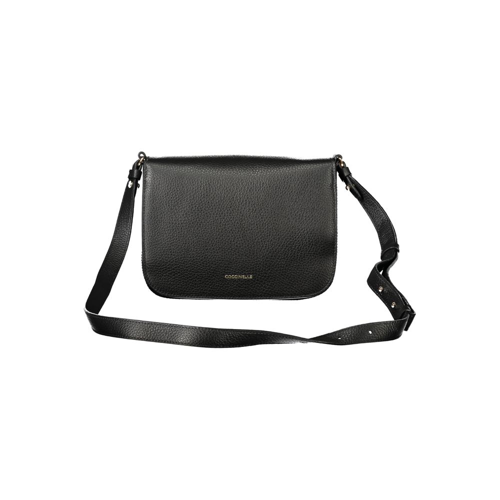 Coccinelle Black Leather Handbag: The C-Me Bag