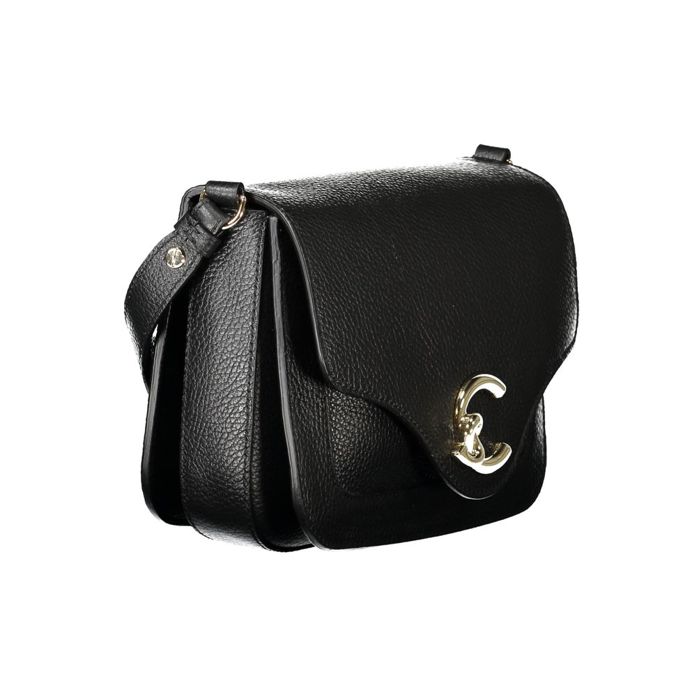Coccinelle Black Leather Handbag: The C-Me Bag