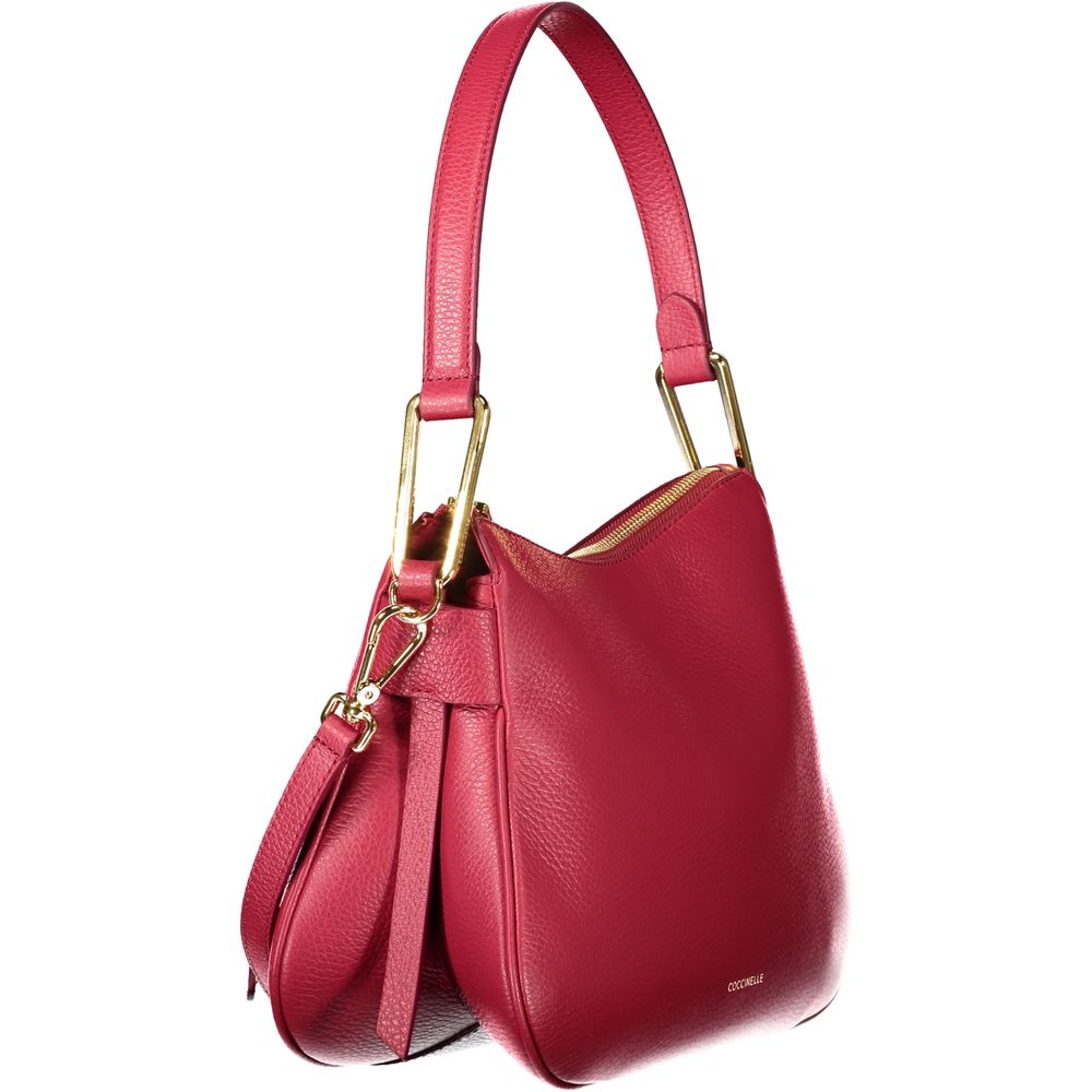 Coccinelle Red Leather Handbag - Magie Soft Bag