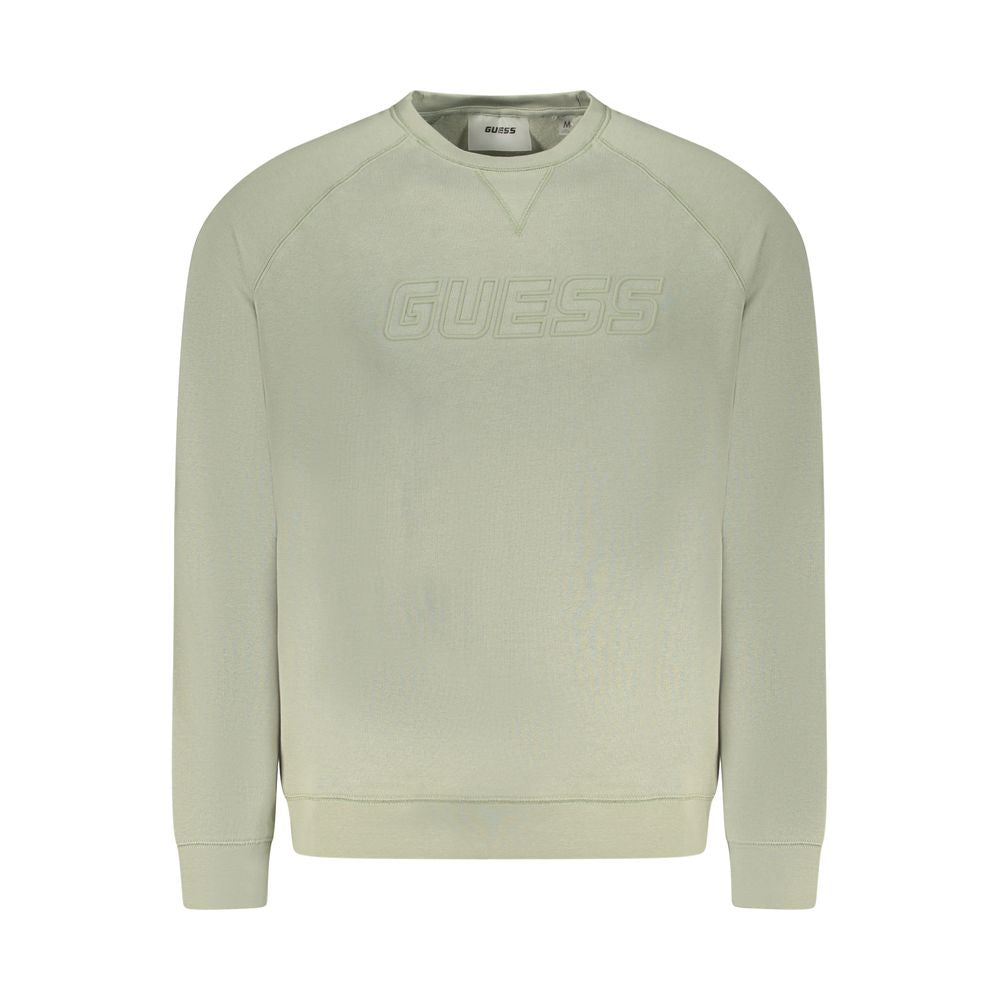 Guess Jeans Green Cotton Sweater - Stylish Comfort for Every Occasion