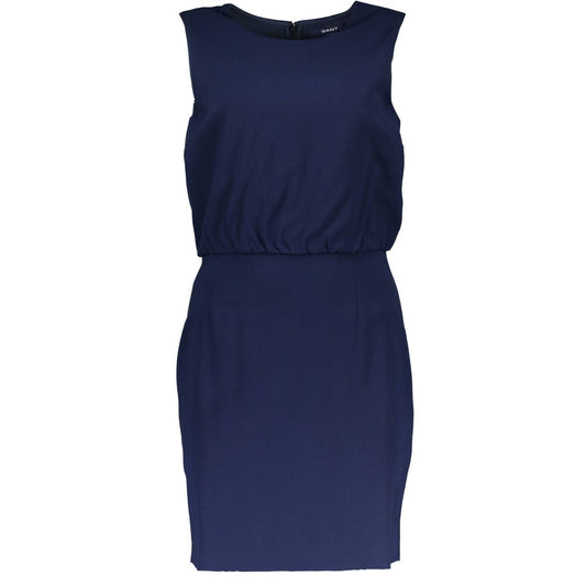 Gant Blue Viscose Sleeveless Dress
